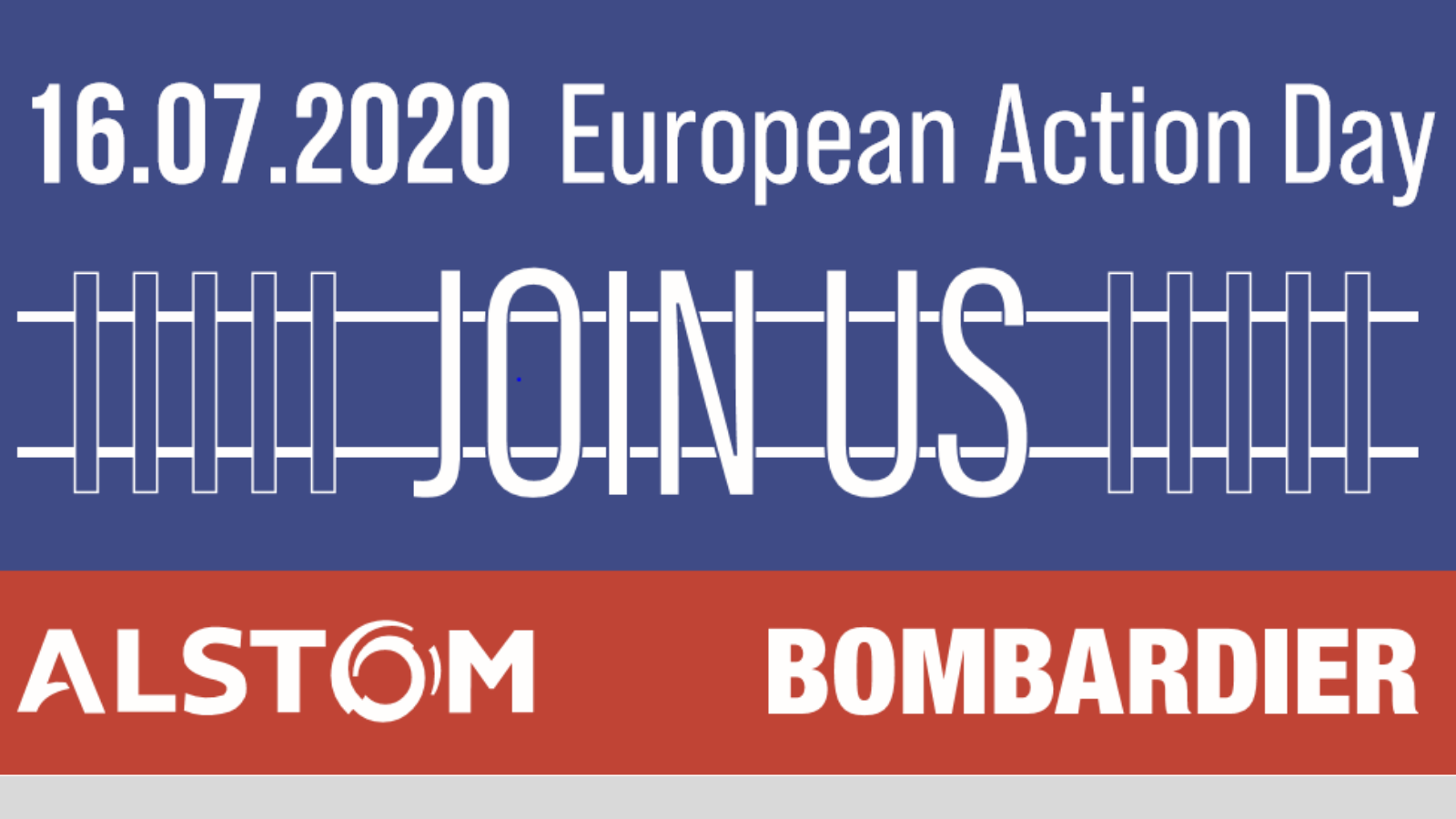 Alstom &amp; Bombardier workers demand guarantees for their future during an extraordinary European Action Day